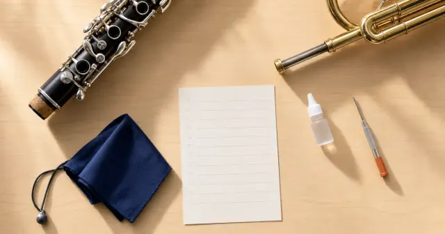 コンクール前の楽器メンテ総点検｜本番3〜4週間前からの「逆算チェックリスト」と費用・日数の目安【中高生・保護者向け】