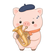 ユーフォニアムを演奏するスイブー(楽器別ワンポイント)