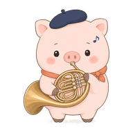 ホルンを演奏するスイブー(楽器別ワンポイント)